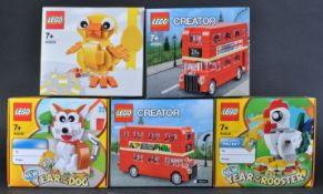 COLLECTION OF X5 MINI LEGO SETS