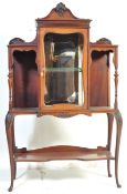 EARLY 20TH CENTURY MAHOGANY MIRROR BACK CABINET