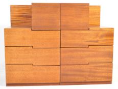 PAIR OF MID CENTURY TEAK BEDSIDE CABINETS