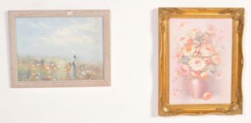 OIL ON CANVAS STILL LIFE PAINTING