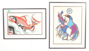 PATRICK AMOS - LIMITED EDITION SIGNED PRINT - SPAWNING SALMON