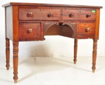 VICTORIAN MAHOGANY LOW BOY DESK TABLE