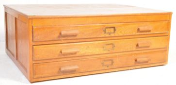 MID CENTURY TEAK ARCHITECTS PLANS CHEST / COFFEE TABLE