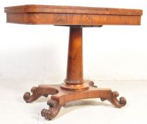 EARLY 19TH CENTURY REGENCY PERIOD ROSEWOOD CARD TABLE