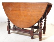 1920S OAK PEMBROKE DINING TABLE