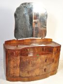 ART DECO WALNUT DRESSING CHEST