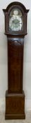EARLY 20TH CENTURY MAHOGANY TEMPUS FUGIT GRANDFATHER CLOCK