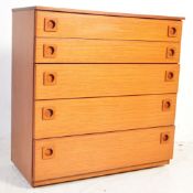 SCHREIBER FURNITURE - MID CENTURY TEAK CHEST OF DRAWERS