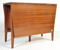 RETRO VINTAGE AFROMISIA WOOD DROP LEAF DINING TABLE