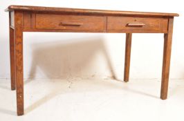 MID 20TH CENTURY OAK SCHOOL DESK / TABLE