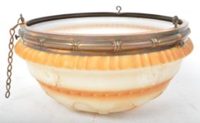 EARLY 20TH CENTURY GLASS CEILING LIGHT SHADE
