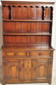VINTAGE JACOBEAN REVIVAL GOTHIC STYLE OAK WELSH DRESSER