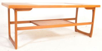 RETRO MID CENTURY TEAK QUADRILLE COFFEE TABLE