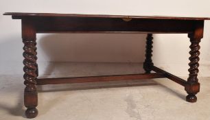 EARLY 20TH CENTURY OAK DINING TABLE & CHAIRS