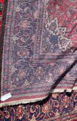 AN EARLY 20TH CENTURY PERSIAN ISLAMIC SAROUK FLOOR CARPET RUG