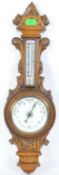 EARLY 20TH CENTURY CARVED OAK BAROMETER