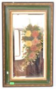 VICTORIAN OIL ON MIRROR PAINTING