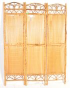 VINTAGE 1970S BAMBOO FOLDING DRESSING SCREEN