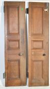 PAIR OF LARGE EARLY 20TH CENTURY ESTATE OAK DOORS