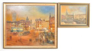 RALPH EGARR - TWO BRISTOL OIL PAINTINGS