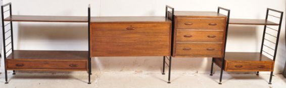 RETRO VINTAGE LADDERAX TEAK MODULAR SHELVING SYSTEM