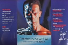 TERMINATOR 2 (1991) - AUTOGRAPHED PROMO BOOKLET - FURLONG