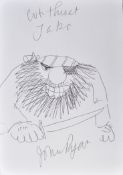 CAPTAIN PUGWASH - JOHN RYAN (1921-2009) - ORIGINAL SKETCH