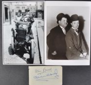 LAUREL & HARDY - AUTOGRAPHS ON ALBUM PAGE