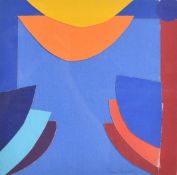 SIR TERRY FROST R.A. (B.1915) - MALAGA BLUE, YELLOW & ORANGE