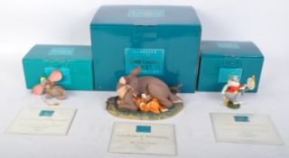 THREE WALT DISNEY CLASSICS COLLECTION CERAMIC FIGURES