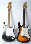FENDER - SQUIER - STRATOCASTER - PAIR OF ELECTRIC GUITARS