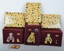 THREE STEIFF COLLECTION BY ENESCO BEAR FIGURINES
