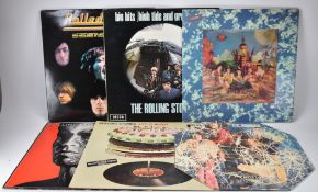 THE ROLLING STONE A SELECTION OF VINYL RECORD ALBUMS