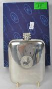 PEWTER METAL HIP FLASK