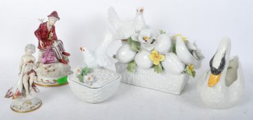 LARGE COLLECTION OF VINTAGE 20TH CENTURY CAPODIMONTE FIGURES