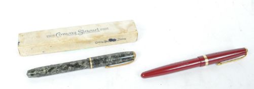 THE CONWAY STUART PENS - PAIR OF BRITISH FOUNTAIN PENS