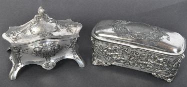 ART NOUVEAU WMF JEWELLERY CASKET CASE