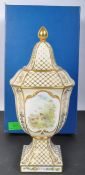 ROYAL WORCESTER ROYAL WARRANT HOLDER BONE CHINA LIDDED VASE