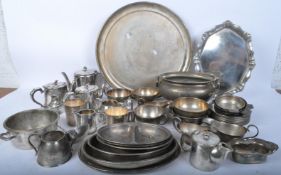 EARLY 20TH CENTURY SILVER PLATE & METAL ITEMS