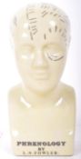 VINTAGE L. N. FOWLER PHRENOLOGY BUST