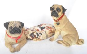 TWO LARGE VINTAGE COUNTRY ARTISTS FIGURES