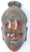 EARLY 20TH CENTURY JAPANESE NOH CARVED WOOD MASK