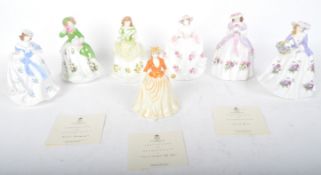ROYAL WORCESTER - FINE BONE CHINA - FEMALE FIGURINES