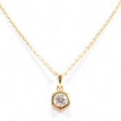 GOLD & DIAMOND PENDANT NECKLACE