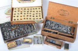 LARGE COLLECTION OF METAL LETTERPRESS PIECES