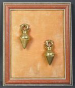 PAIR OF LARGE VINTAGE 20TH CENTURY DAYAK BORNEO BRASS EARRINGS