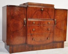 MID 20TH CENTURY CIRCA 1950S ART DECO WALNUT VENEER SIDEBOARD