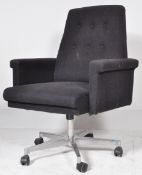 20TH CENTURY DANISH INSPIRED SWIVEL OFFICE DESK ARMCHAIR