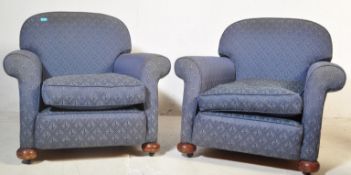 PAIR OF EARLY 20TH CENTURY CLUB CHAIRS / ARMCHAIRS