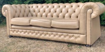 CONTEMPORARY THOMAS LLOYD CHESTERFIELD THREE PERSON SOFA